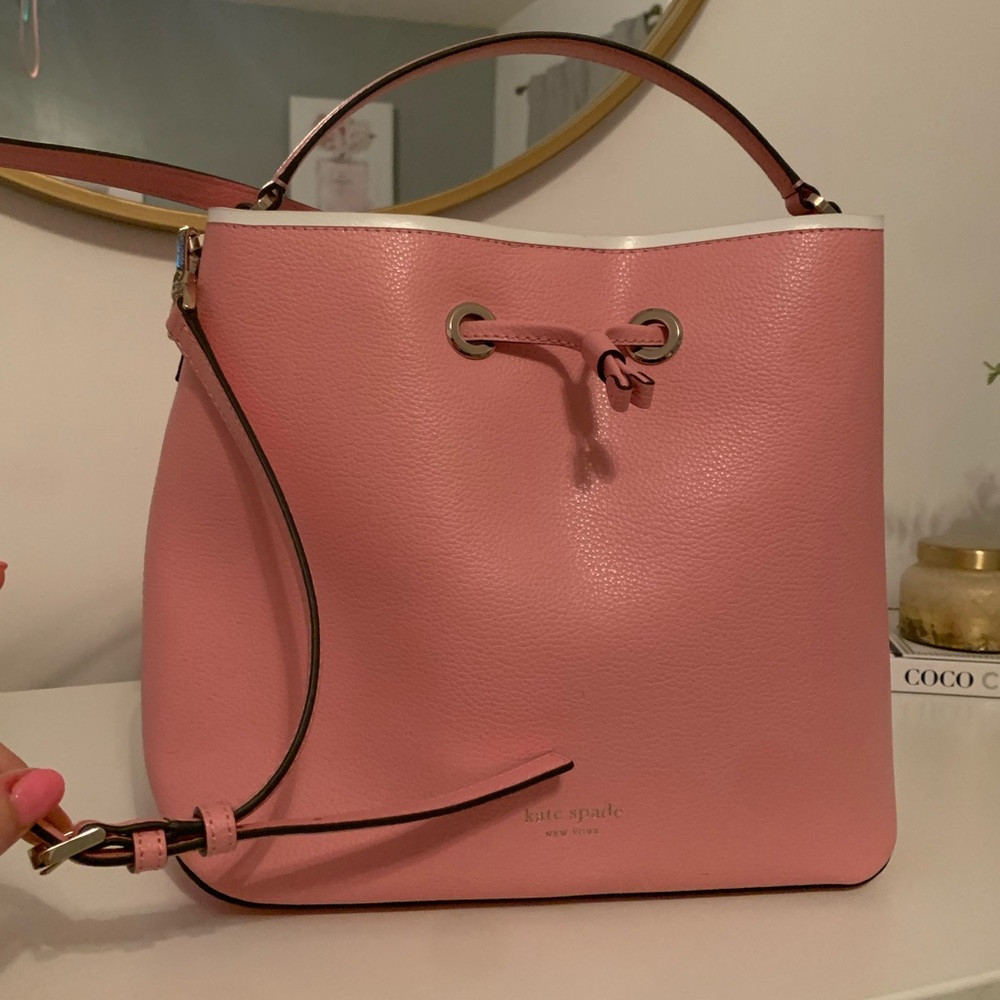 Kate Spade large bucket bag in light pink